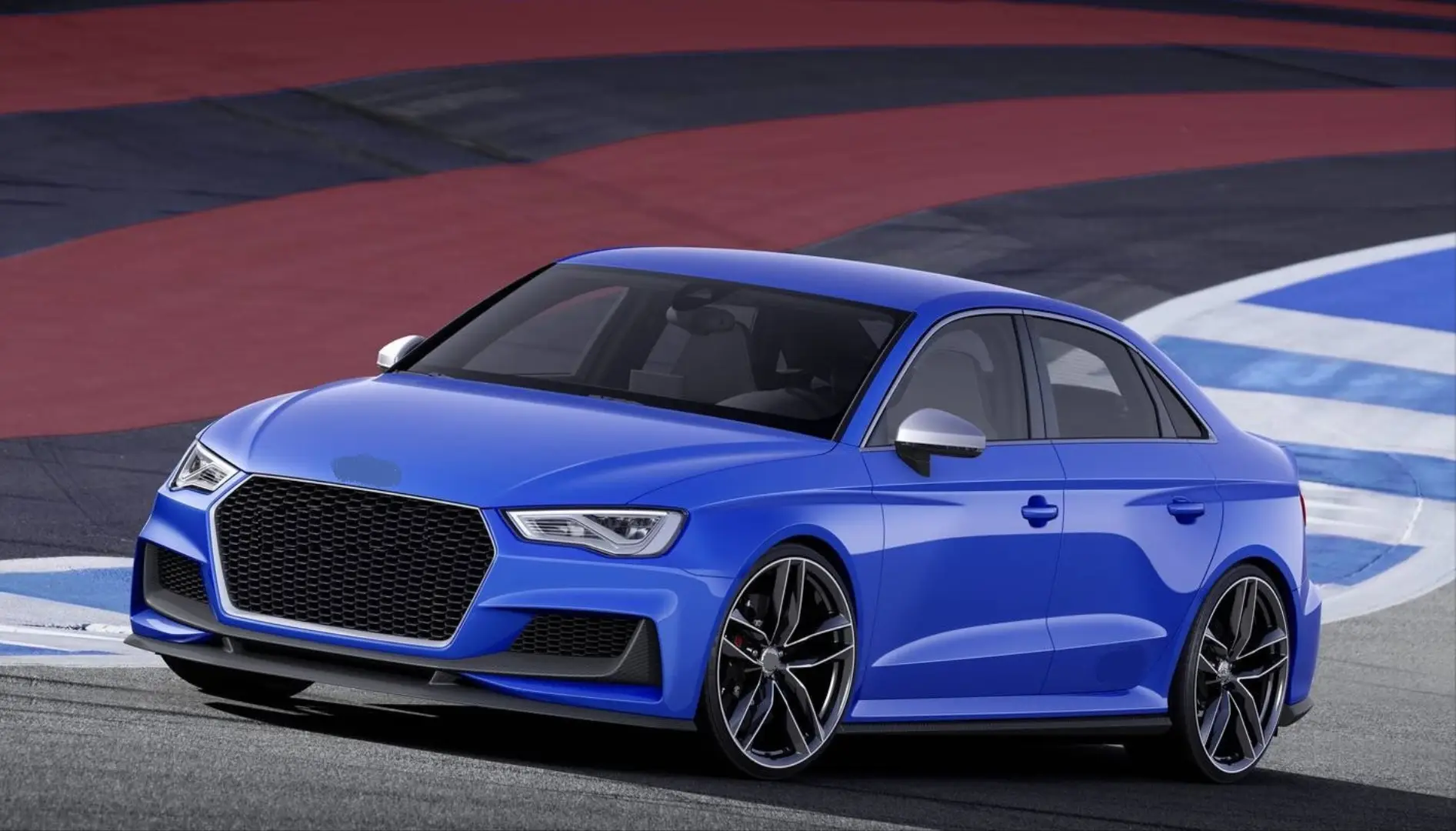 A3 SEDAN 2013-2016 IÇIN UYUMLU RS3 ÖN TAMPON SETI (SEDAN) - SIS YUVASIZ MODEL